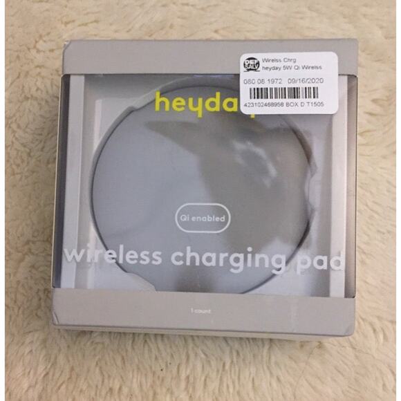 Heyday Qi Wireless 5W Charging Pad-Grey - Picture 1 of 1
